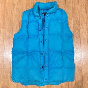 Lands End turquoise Children’s down vest